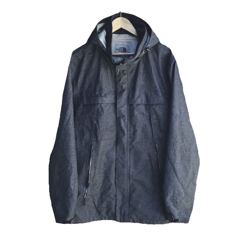 The North Face DryVent Hooded Rain Jacket Charcoal Gray Men's XXL Waterproof